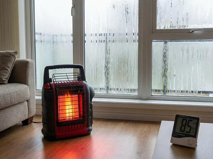 Grijalica stvara kondenzaciju