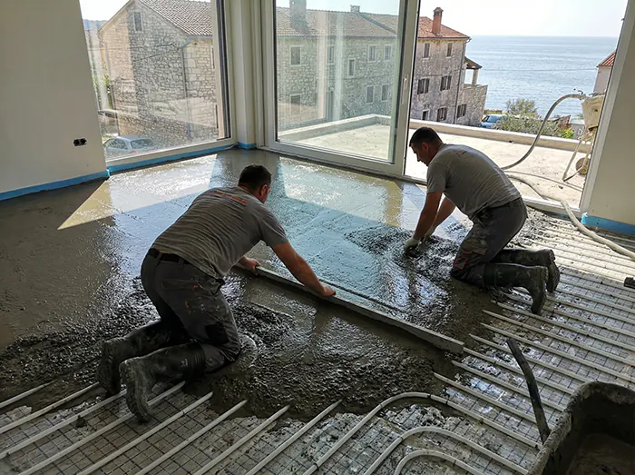 Mokar estrih puno vode i treba isušivanje vlage