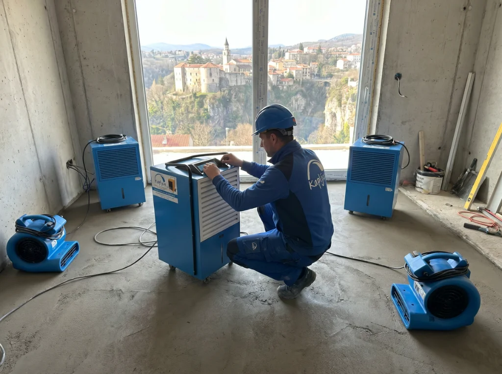 Industrijski isušivači vlage Kapljica na terenu u Pazinu