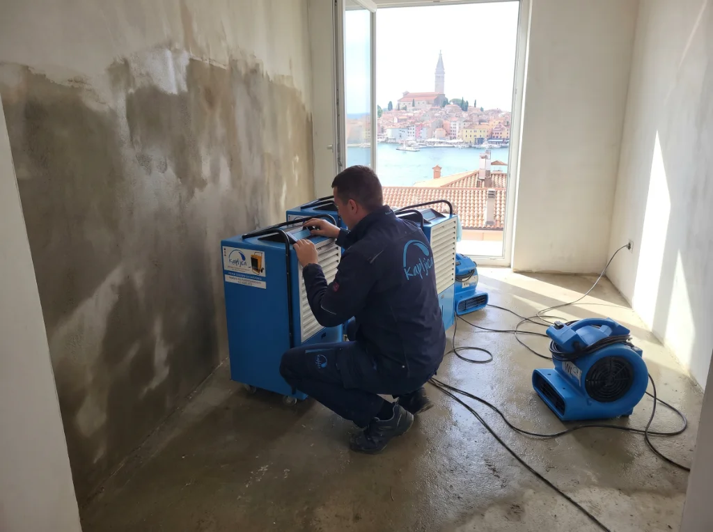 Industrijski isušivači vlage Kapljica na terenu u Rovinju